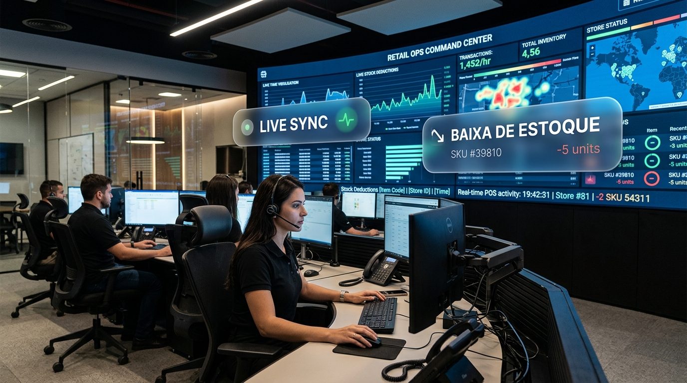Monitoramento da loja em tempo real