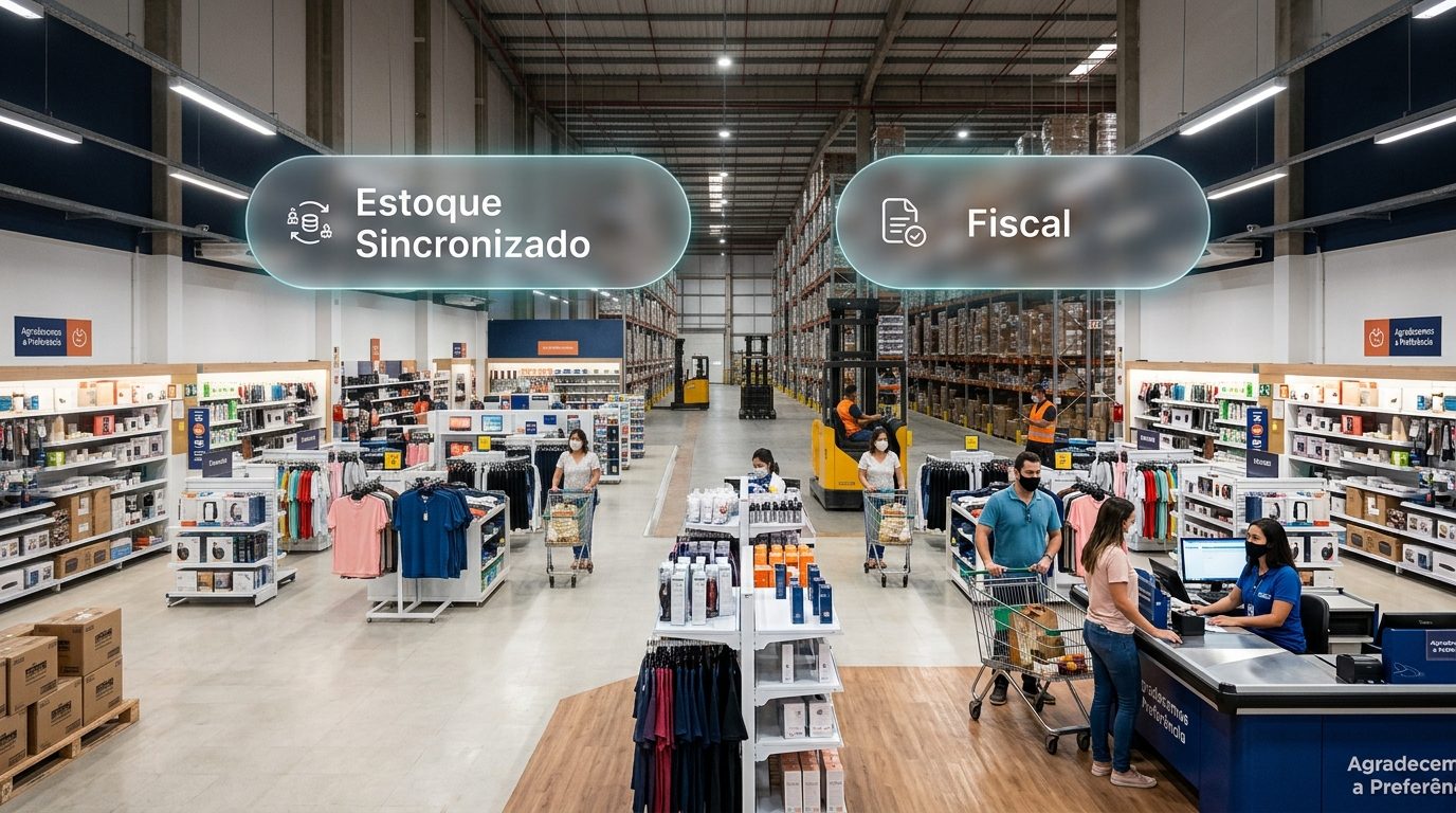 Infraestrutura conectada à operação de loja