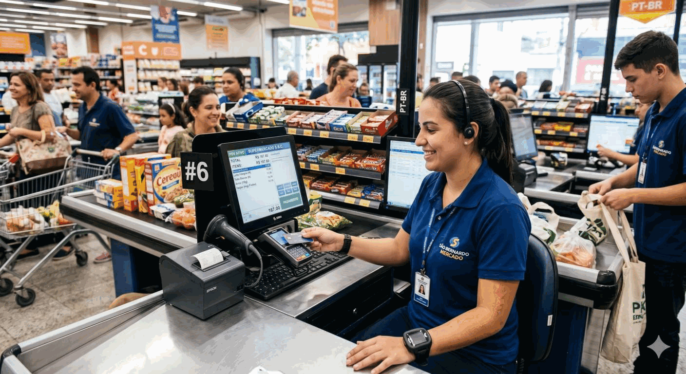 Operação de loja conectada ao Voyger OPR